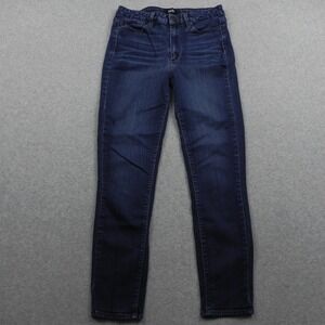Paige Hoxton Ankle Jeans Womens 30 Dark Blue High Rise Skinny Stretch Denim